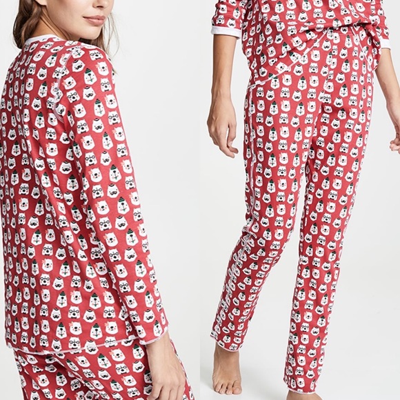 NEW Roller Rabbit Bearry Holidays Pajamas- Size XL - Picture 1 of 9
